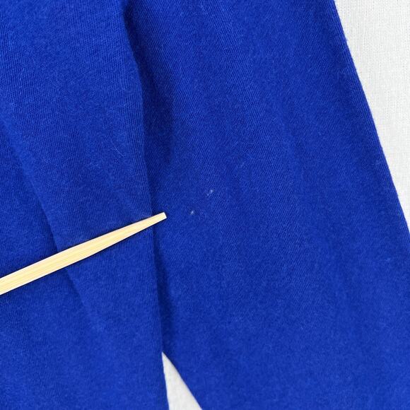 ENZA COSTA Cashmere Loose Long Sleeve Crew Tee Womens Medium Cobalt Blue NEW - Picture 12 of 14